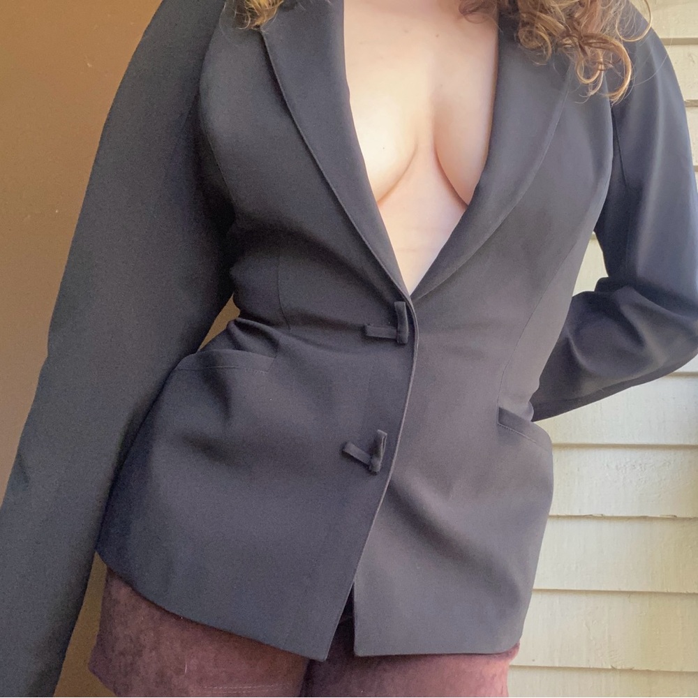 Vintage Mugler Blazer with Bows and Pockets